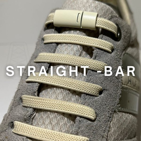 Put straight bar laces in shoes for a sleek look Put straight bar laces in shoes for a sleek look