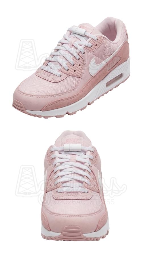 Roze sneakers met witte elastische veters, plat 6mm met magneet sluiting