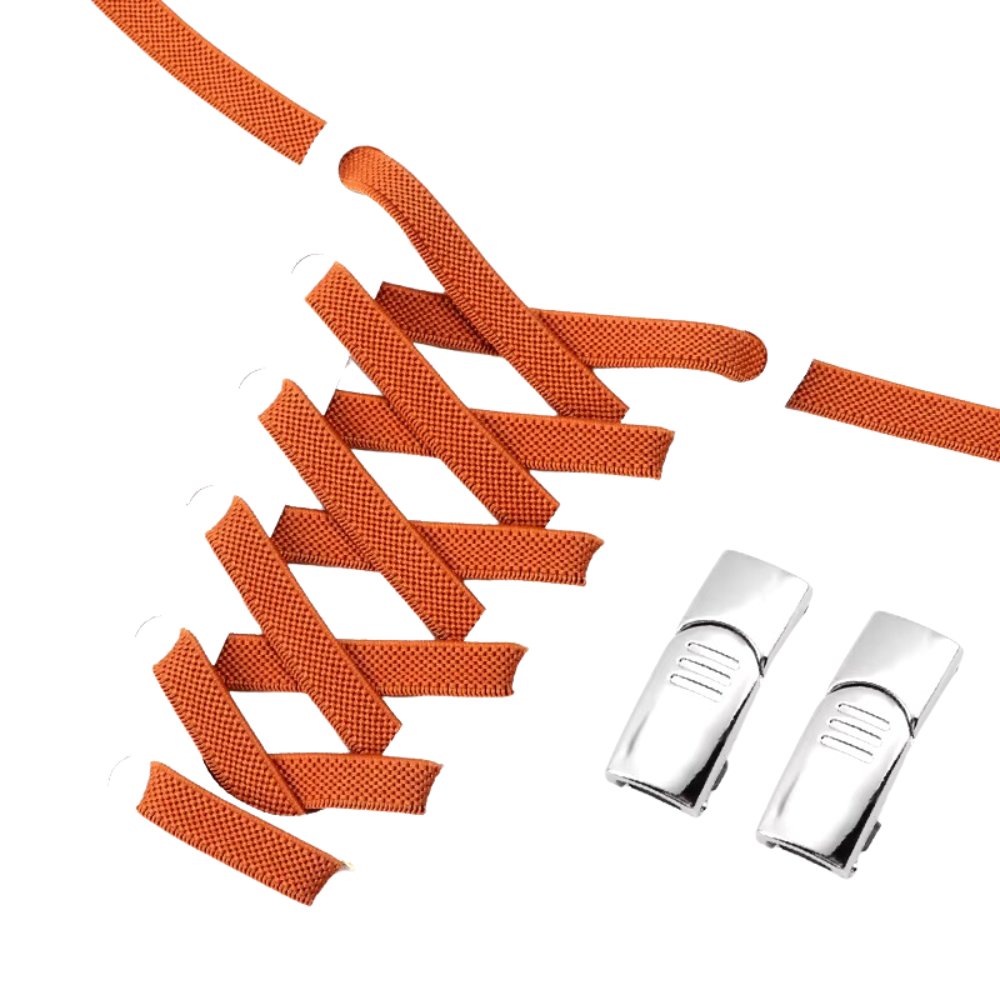 Bruine elastische veters 9 mm met magneetsluiting voor een tijdloze en neutrale look