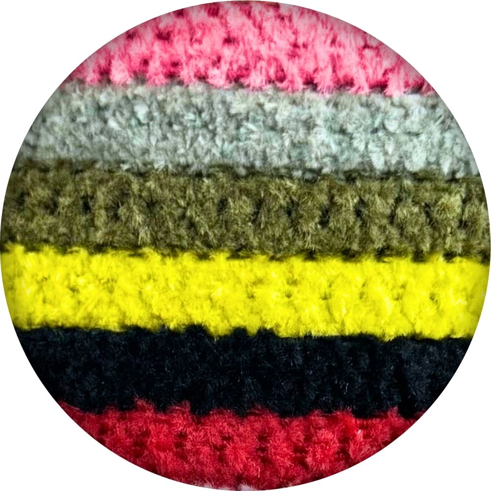 Elastische veters fluffy 7 mm