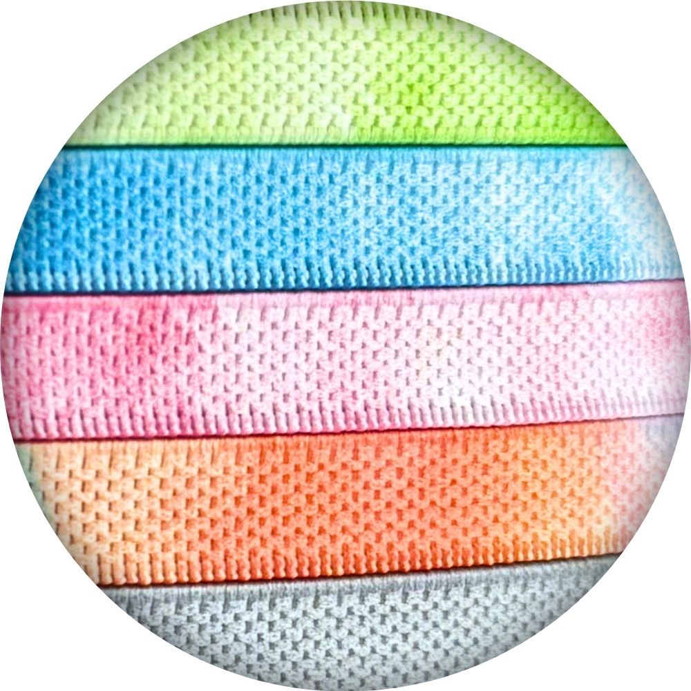 Elastische veters tie-dye 9 mm