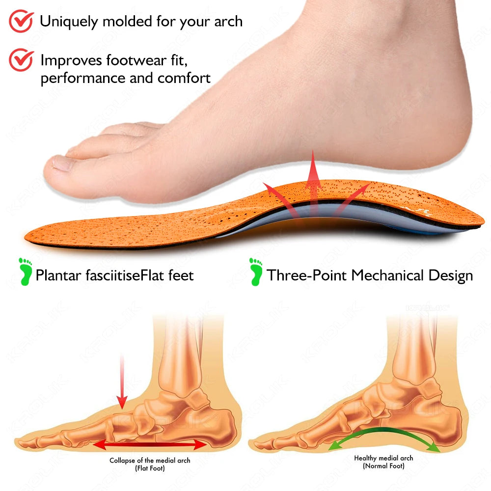 Leren orthopedische inlegzolen – Ondersteuning en comfort