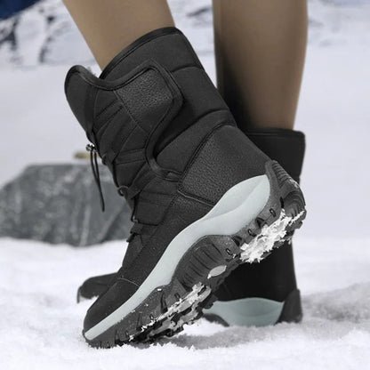 Dames Winterboots met Elastische Verstelbare Sluiting