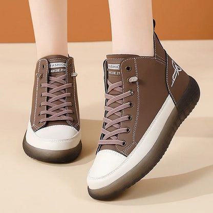 High-Top Damesschoenen met Elastische Veters