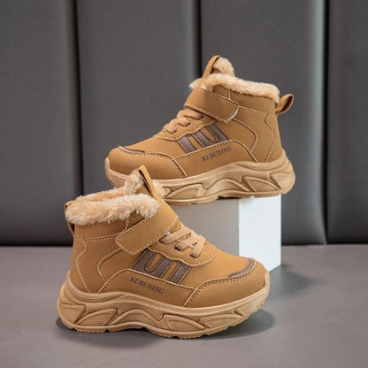 High-Top Kinder Schoenen met Warme Voering en Elastische Veters