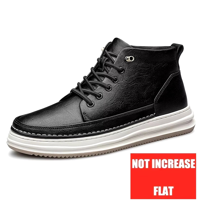 High-Top Schoenen met Verhoogde Zool en Elastische Veters