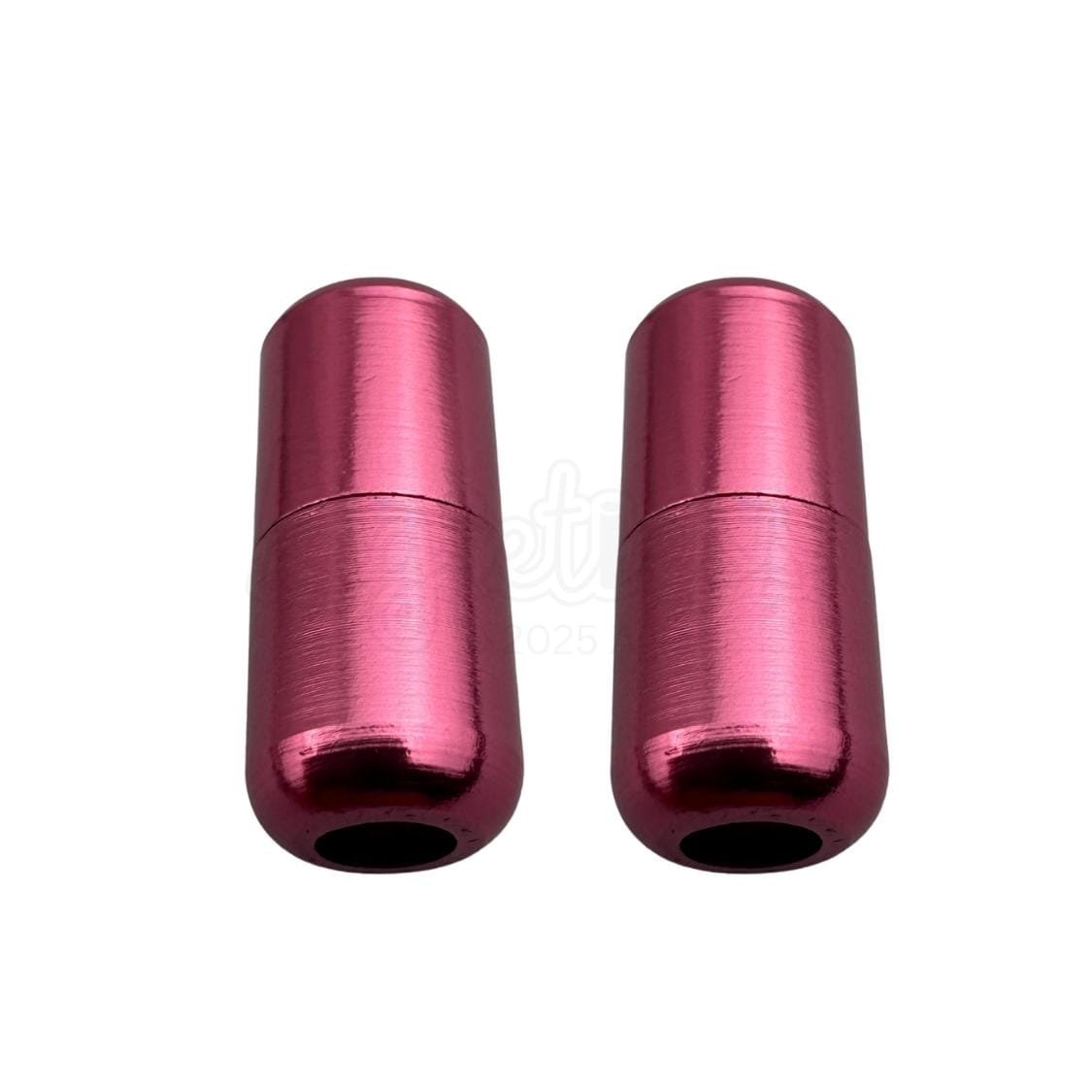 Elastische veters draaicapsule glans sluiting fuchsia geschikt voor elastische veters van 3 tot 9 mm breed exclusief 4 mm