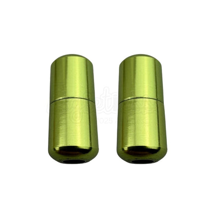 Elastische veters draaicapsule glans sluiting groen geschikt voor elastische veters van 3 tot 9 mm breed exclusief 4 mm