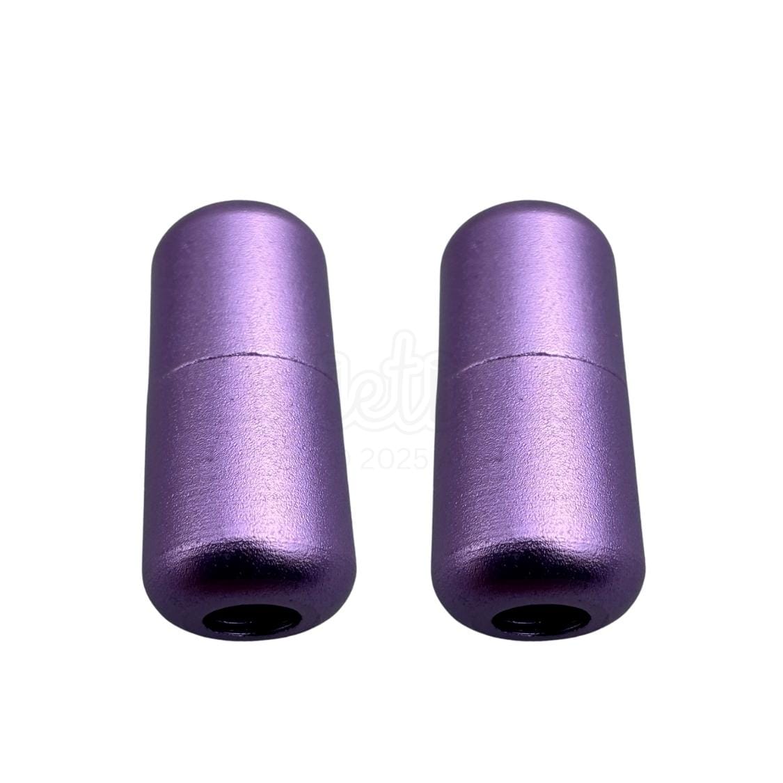 Elastische veters draaicapsule mat sluiting paars geschikt voor elastische veters van 3 tot 9 mm breed exclusief 4 mm