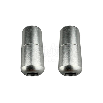 Elastische veters draaicapsule mat sluiting wit geschikt voor elastische veters van 3 tot 9 mm breed exclusief 4 mm