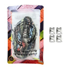 Elastische veters onzichtbaar strikken paisley 9mm onzichtbare clipjes roze blauw groen in luxe verpakking