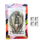 Elastische veters onzichtbaar strikken plat 9mm onzichtbare clipjes khaki in luxe verpakking