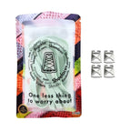 Elastische veters onzichtbaar strikken plat 9mm onzichtbare clipjes lichtgroen in luxe verpakking