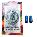 Elastische veters zonder strikken fluffy 7mm capsule sluiting lichtblauw in luxe verpakking