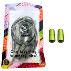 Elastische veters zonder strikken fluffy 7mm capsule sluiting mosgroen in luxe verpakking