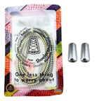 Elastische veters zonder strikken driehoek 3mm capsule sluiting wit blauw geel in luxe verpakking