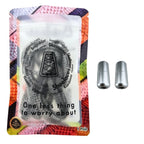 Elastische veters zonder strikken fluffy 7mm capsule sluiting donkergrijs in luxe verpakking