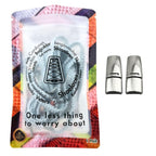 Elastische veters zonder strikken fluffy 7mm magnetische sluiting lichtblauw in luxe verpakking