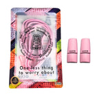 Elastische veters zonder strikken plat 6mm magnetische sluiting roze in luxe verpakking