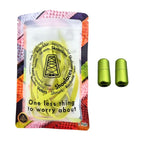 Elastische veters zonder strikken plat 7mm capsule sluiting citroengeel in luxe verpakking