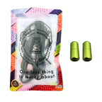 Elastische veters zonder strikken plat 7mm capsule sluiting mosgroen in luxe verpakking