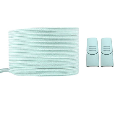 Productafbeelding van platte elastische veters van 7 mm met magneetsluiting in de kleur lichtgroen