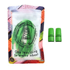 Elastische veters zonder strikken plat 8mm magnetische sluiting groen in luxe verpakking