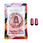 Elastische veters zonder strikken plat 8mm metalen draai capsule roze in luxe verpakking