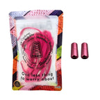 Elastische veters zonder strikken plat 8mm metalen draai capsule rozenrood in luxe verpakking