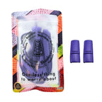 Elastische veters zonder strikken plat 9mm magnetische sluiting paars in luxe verpakking