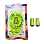 Elastische veters zonder strikken plat 9mm metalen draai capsule fluorescerend groen in luxe verpakking