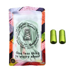 Elastische veters zonder strikken plat 9mm metalen draai capsule lichtgroen in luxe verpakking