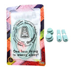 Elastische veters zonder strikken reflecterend 3mm lock sluiting lichtgroen in luxe verpakking