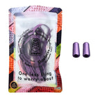 Elastische veters zonder strikken reflecterend 7mm capsule sluiting paars in luxe verpakking