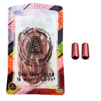 Elastische veters zonder strikken reflecterend 7mm capsule sluiting zalmroze met stretch uitgerekt