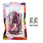 Elastische veters zonder strikken reflecterend 7mm magnetische sluiting rozenrood in luxe verpakking