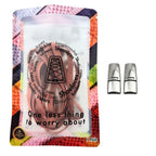 Elastische veters zonder strikken reflecterend 7mm magnetische sluiting zalmroze in luxe verpakking