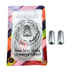 Elastische veters zonder strikken rond 3mm capsule sluiting grijs in luxe verpakking