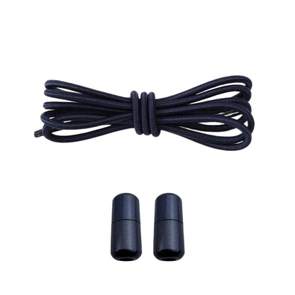 Productafbeelding van ronde elastische veters van 3 mm met capsule sluiting in de kleur marineblauw