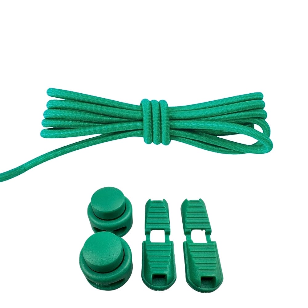 Productafbeelding van ronde elastische veters van 3 mm met lock sluiting in de kleur groen