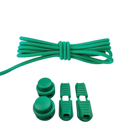 Productafbeelding van ronde elastische veters van 3 mm met lock sluiting in de kleur groen