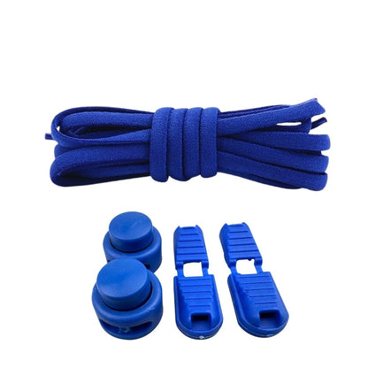 Productafbeelding van ronde elastische veters van 5 mm met lock sluiting in de kleur blauw