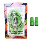 Elastische veters zonder strikken tie-dye 9mm magnetische sluiting appelgroen in luxe verpakking