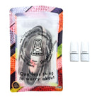 Elastische veters zonder strikken tie-dye 9mm magnetische sluiting bruin in luxe verpakking