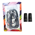 Elastische veters zonder strikken tie-dye 9mm magnetische sluiting zwart wit in luxe verpakking