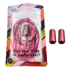 Elastische veters zonder strikken vintage 8mm capsule sluiting fuchsia in luxe verpakking