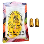 Elastische veters zonder strikken vintage 8mm capsule sluiting geel in luxe verpakking