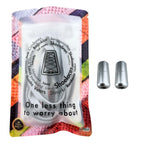 Elastische veters zonder strikken vintage 8mm capsule sluiting grijs in luxe verpakking