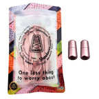 Elastische veters zonder strikken vintage 8mm capsule sluiting roze in luxe verpakking