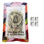 Elastische veters zonder strikken vintage 8mm onzichtbare clipjes beige in luxe verpakking